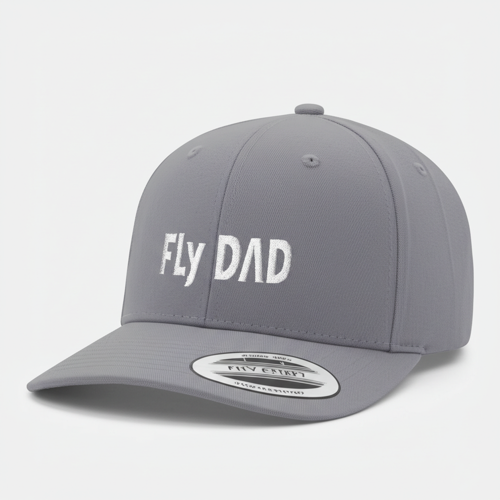 Fly Dad USA Map Hat in Gray